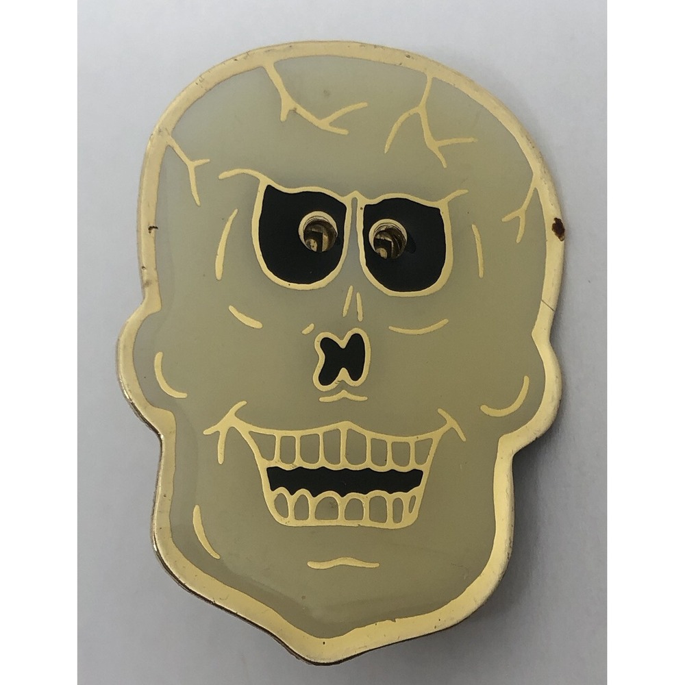 Vintage Halloween‎ Skeleton Pin by London Bulk Supplies Retro *Lights Don't Work